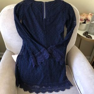 Mini Blue lace dress